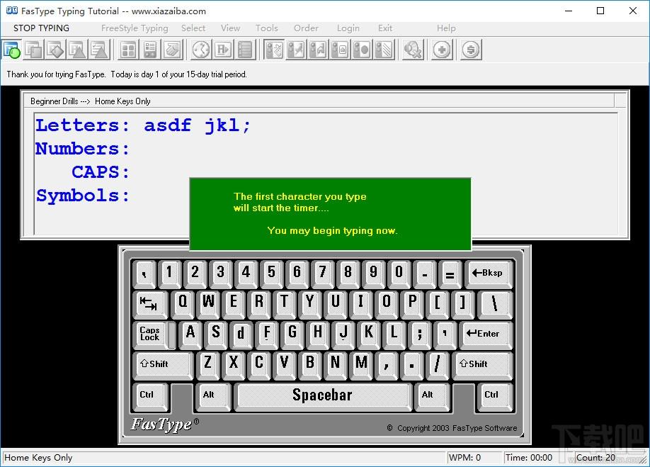 FasType Typing Tutorial,打字练习软件,FasType Typing Tutorial官方下载