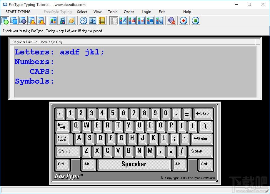 FasType Typing Tutorial,打字练习软件,FasType Typing Tutorial官方下载